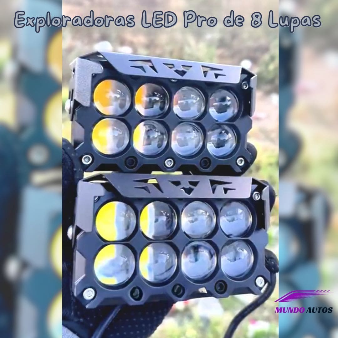 Exploradoras LED Pro de 8 Lupas I Pack de 2 unidades