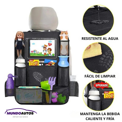 Organizador de asiento trasero de coche