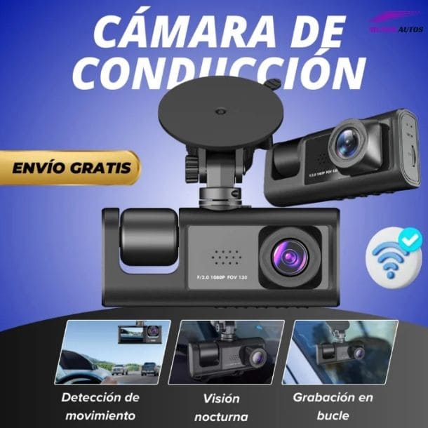 Camara Triple DASH CAM PRO 2025